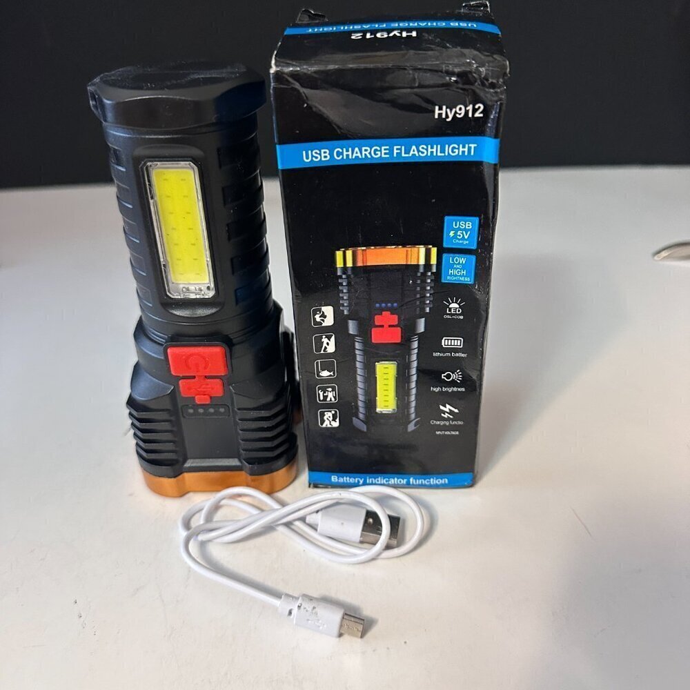 TETRABEAM RECHARGEABLE TACTICAL FLASHLIGHT WITH ADVANCED COB LED TECH - USB RECH